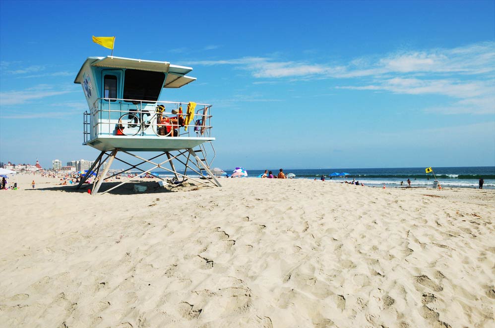 Life guard stand at nearby Coronado Beach San Diego.