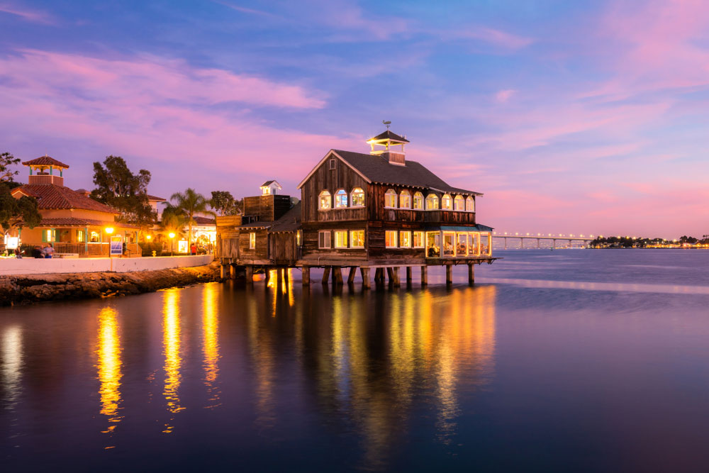 Seaport Village San Diego just a short drive from our bed and breakfast. 